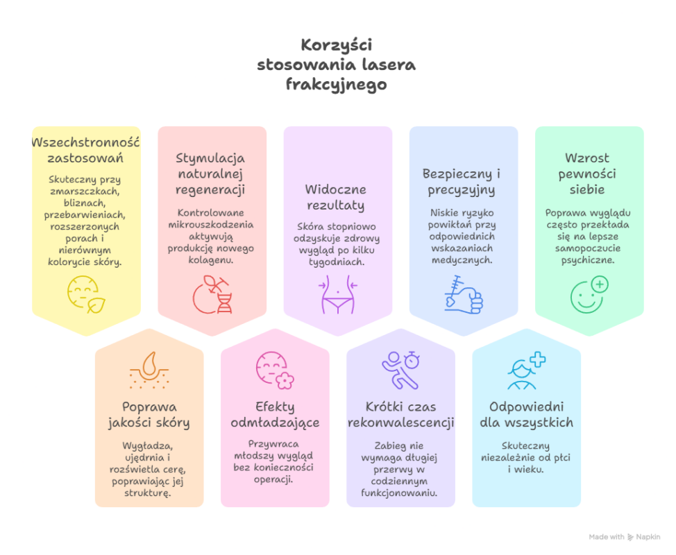 korzyści stosowania lasera frakcyjnego