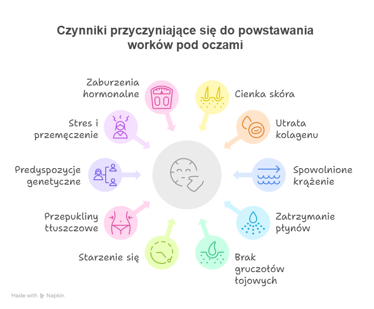 Przyczyny powstawania worków pod oczami